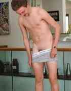 Eighteen Year Old Footballer Bradley Shows his Lean Body and Long and Thick